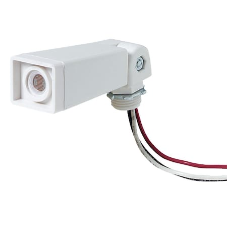 All-Source Hard Wire White Floodlight Photocell Lamp Control 525715